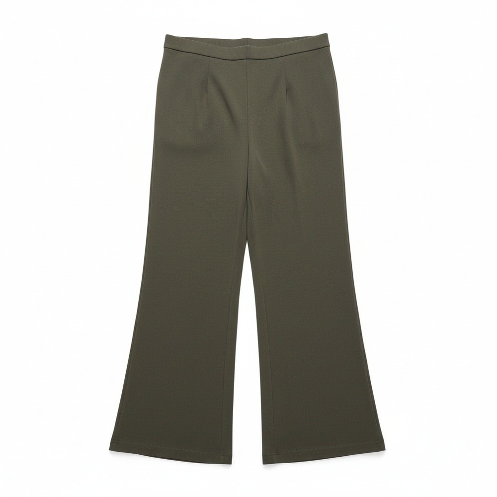 White Stag Womens Olive Green Wide Leg Pull On Trousers Pants Size M 8-10